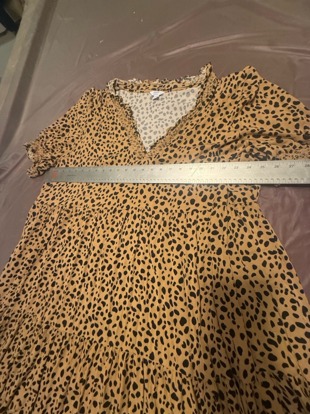 crown & ivy Beige and Black Leopard Print Maxi Dress - Picture 8 of 9